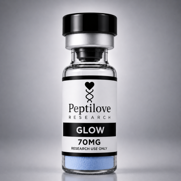 GLOW 70MG GHK-Cu 50MG BPC-157 10MG TB-500 10MG research blend vial